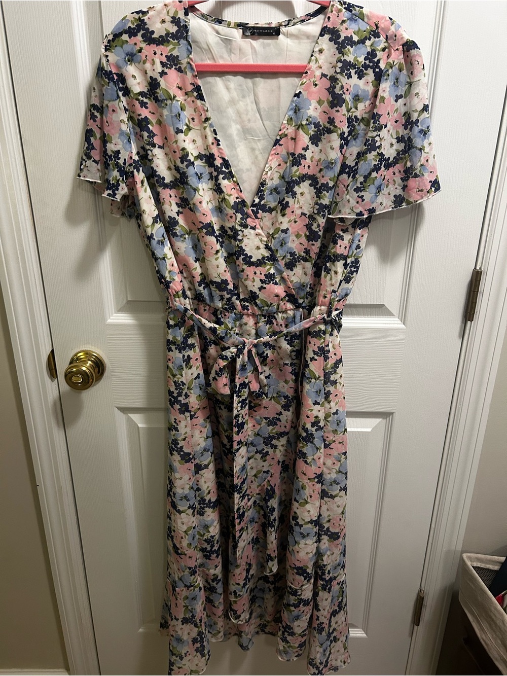 Floral wrap dress